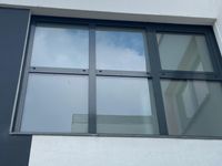 Treppenhaus Kunststofffenster mit Motivglas